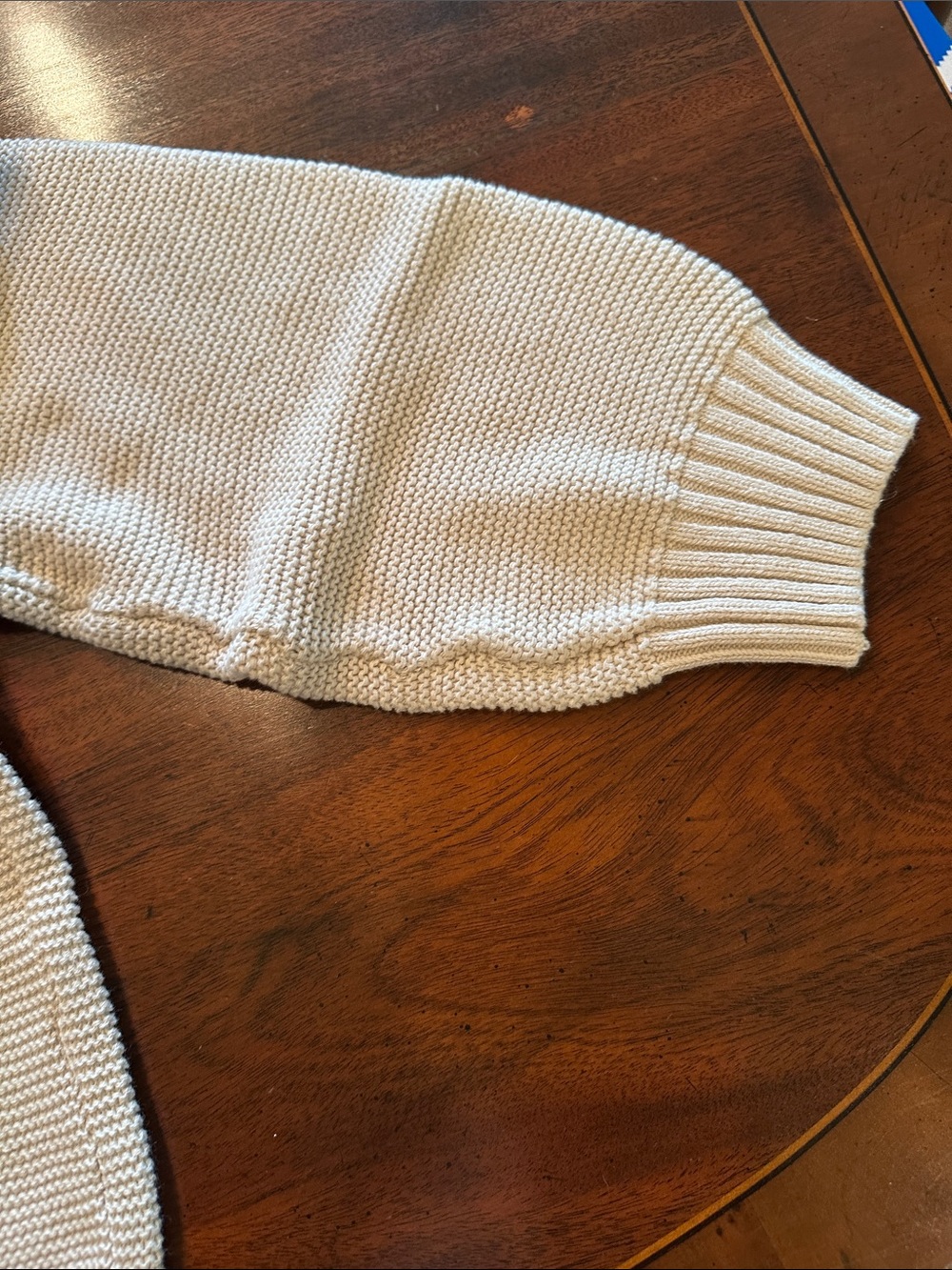 Old Navy Women's Cream Button-Up Textured Cardigan - Picture 9 of 12